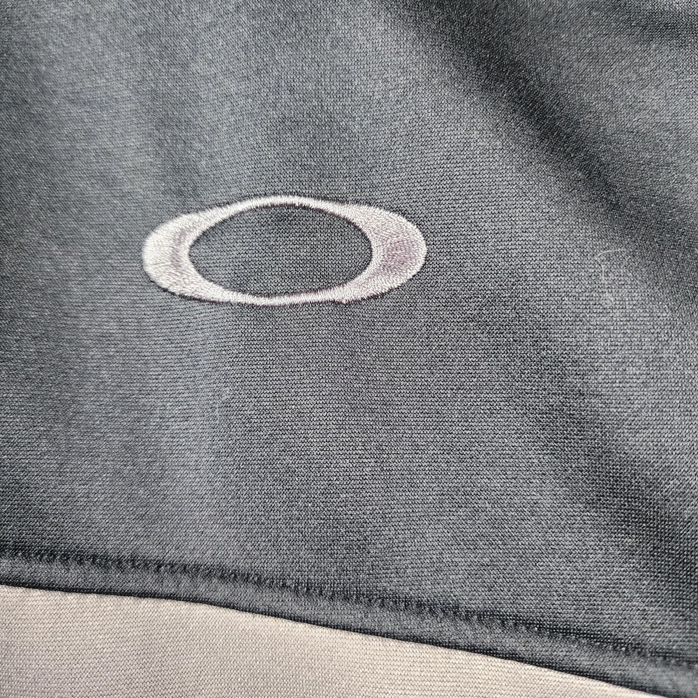 Oakley Jawbreaker Road Jacket Mens XL Gray Black Colorblock Full Zip Track - Picture 5 of 13